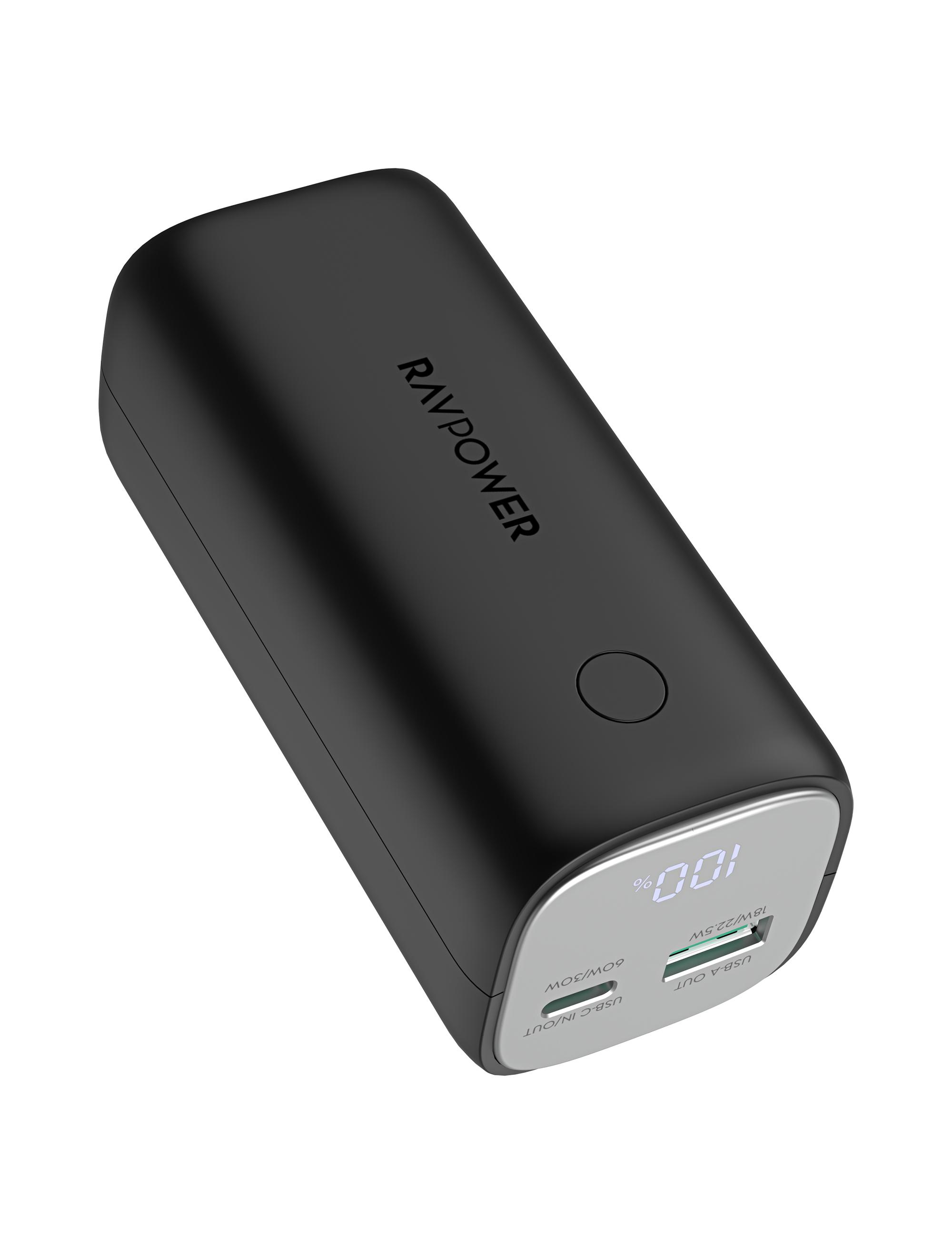 راف باور RP-PB208 سوبر+ PD بايونير 10400مللي امبير بقوة 30 واط – باور بانك مع شاحن بقوة 65 واط كومبو