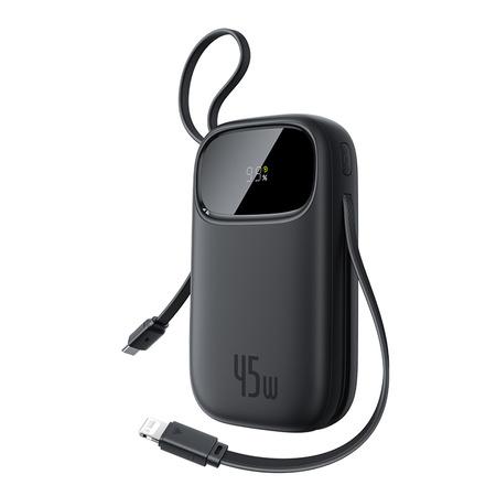 بنك طاقة OS-Baseus EnerFill FC31 Qpow 3 بشاشة رقمية مع كابلات USB-C+iP سعة 20000 مللي أمبير/ساعة