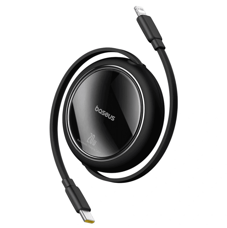 كيبل Baseus Free2Pull القابل للسحب بطول متر واحد بقوة 20 واط من النوع C إلى Lightning