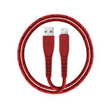كابل ENERGEA NYLOFLEX للشحن والمزامنة TOUGH LIGHTNING C89 MFI بطول 1.5 متر - أحمر