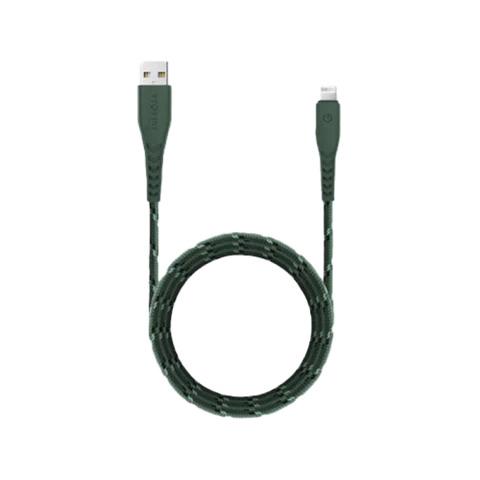 كابل ENERGEA NYLOFLEX للشحن والمزامنة TOUGH LIGHTNING C89 MFI بطول 1.5 متر - أخضر