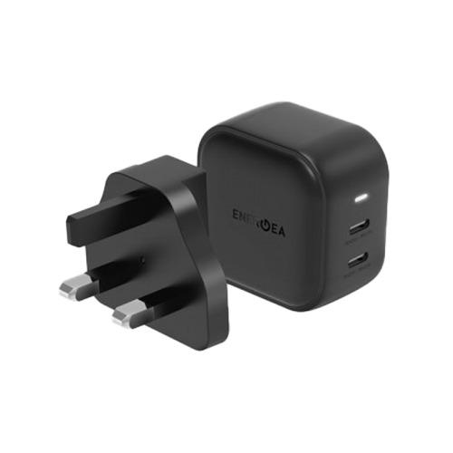 شاحن حائط Energea Travelite 45W GaN - أسود