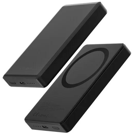 باور بانك ENERGEA ALUPAC 10K، 10000 مللي أمبير في الساعة من الألومنيوم فائق الخفة ومتوافق مع MAGSAFE - GUN