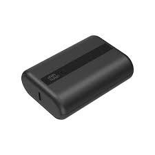 بطارية ENERGEA COMPAC MINI 3 مع شاشة PD3.0/USB/USB3.0/SCP/ POWERBANK، 10000 مللي أمبير في الساعة ليثيوم أيون - أسود معدني