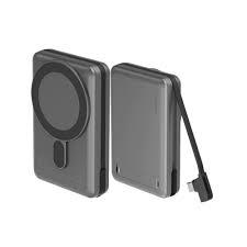 ENERGEA MAGPAC PRO، بنك طاقة متوافق مع MAGSAFE بسعة 10000 مللي أمبير مع كابل مدمج وحامل (EOL)