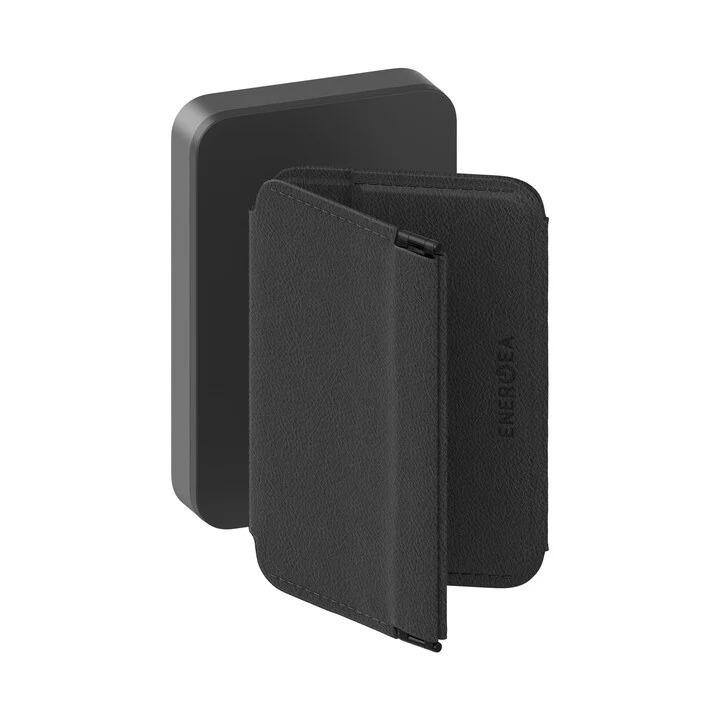 بطارية شحن ENERGEA MAGWALLET CASH 10K، 10000 مللي أمبير في الساعة MAGPAC PLUS مع MAGWALLET CASH - GUN/BLK (EOL)