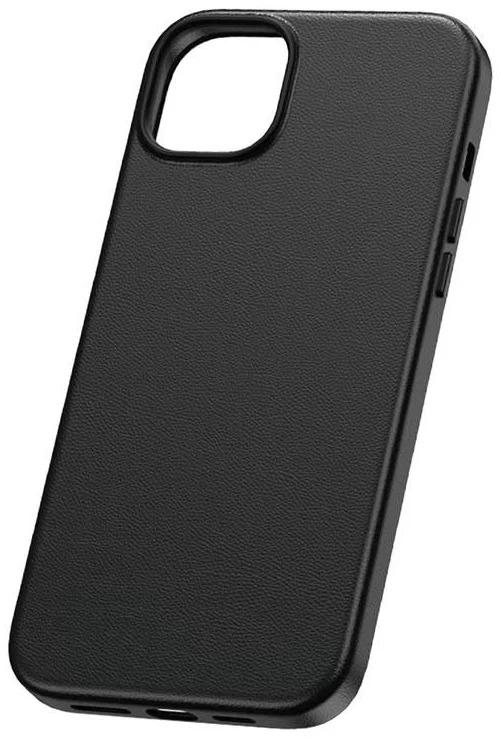 جراب Baseus Fauxther Series لهاتف iPhone 15 Pro - أسود متكتل "مريح الملمس