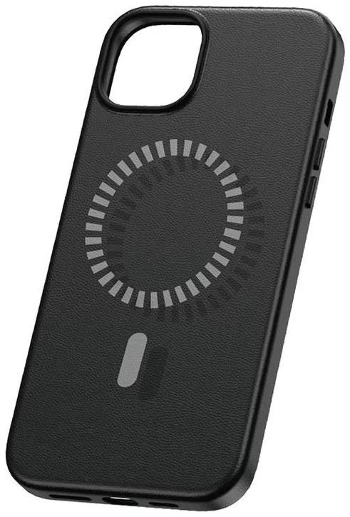 127 / 5,000 جراب مغناطيسي من سلسلة Baseus Fauxther لهاتف iPhone 15 Ultra - أسود متداخل "ملمس مريح
