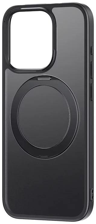 جراب مغناطيسي من سلسلة CyberLoop من Baseus لهاتف iPhone 15 Pro Max - أسود غير لامع
