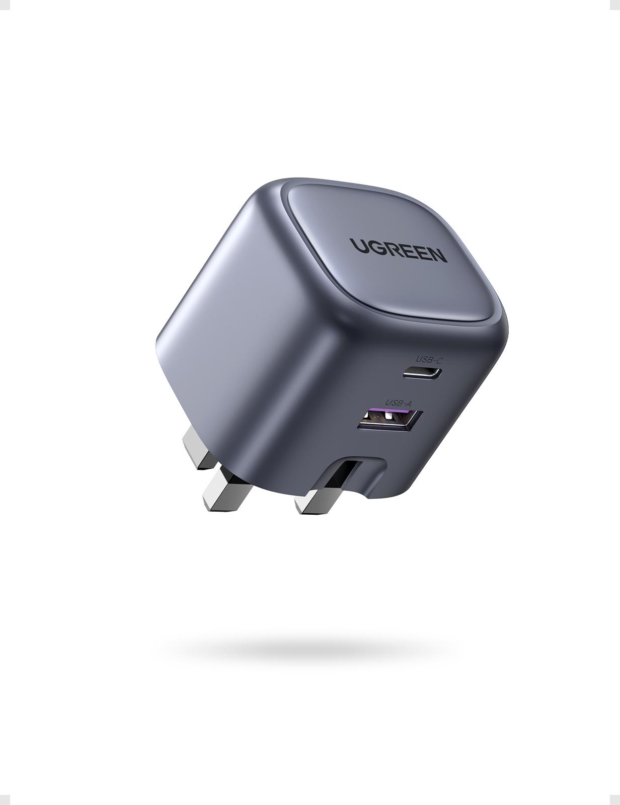 شاحن UGREEN Nexode السريع 35 وات بمنفذين GaN في المملكة المتحدة