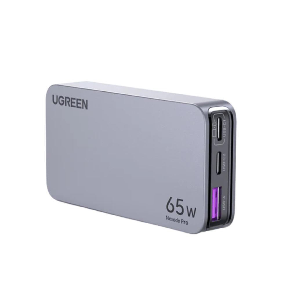 شاحن UGREEN Nexode Pro فائق النحافة و3 منافذ GaN 65 وات سريع 25356 "Nexode Pro FCP/SCP/AFC/PPS/PPS 2.0"