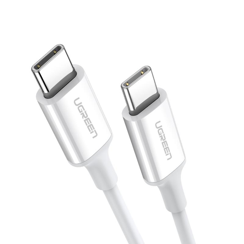 غطاء UGREEN USB 2.0 C M/M ABS بطول 1.5 متر (أبيض)