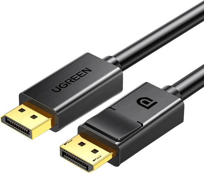 كابل UGREEN DP ذكر إلى ذكر بطول 1.5 متر (أسود)