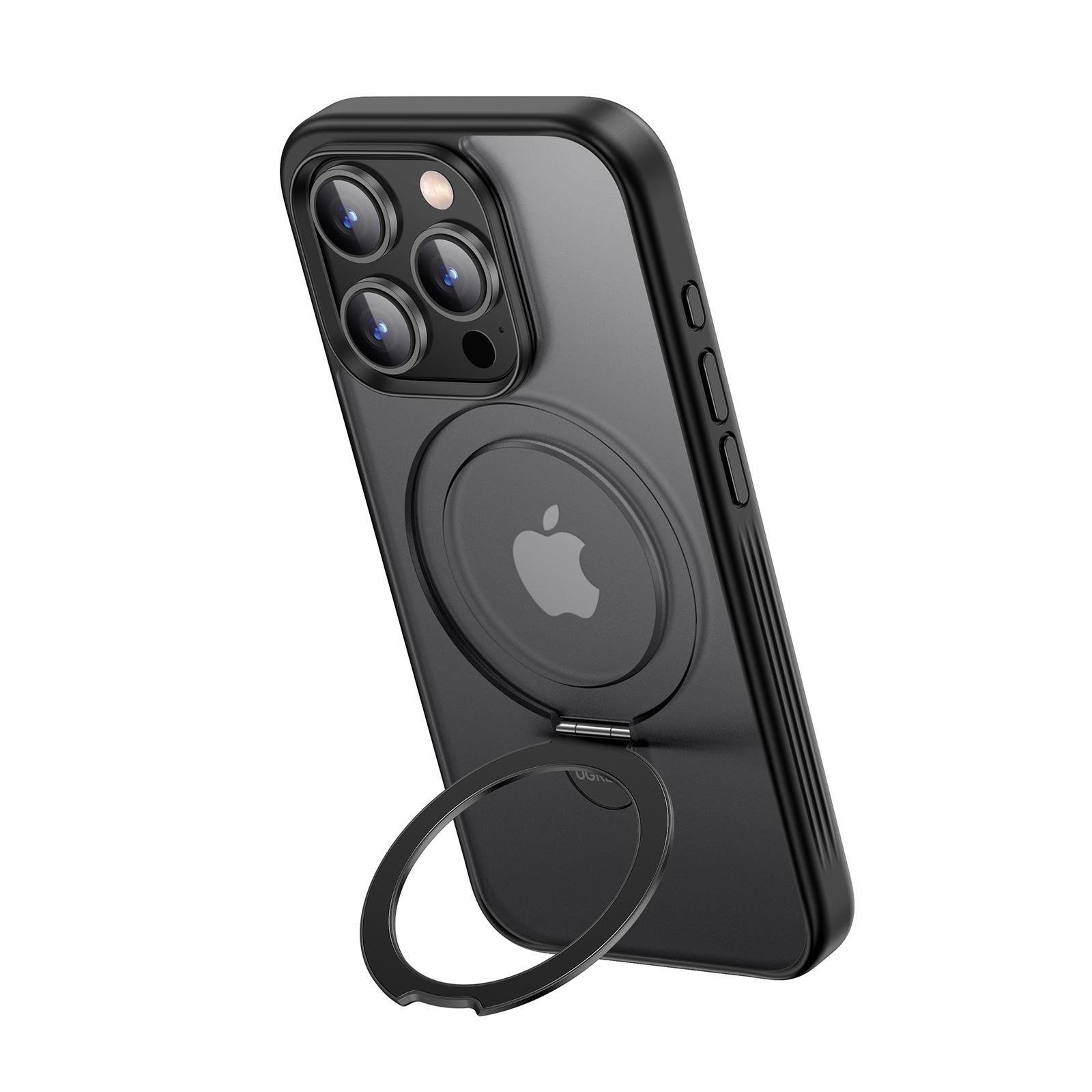 غطاء حماية UGREEN مع حامل مغناطيسي لجهاز iPhone 15 Pro LP763