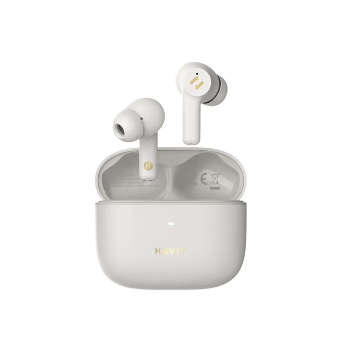 Havit - سلسلة TW958 PRO Audio - سماعات الأذن TWS باللون الأبيض