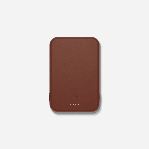 مجموعة بطاريات وحامل MagSafe من MOFT MD015-8-SNBN-1 باللون البني