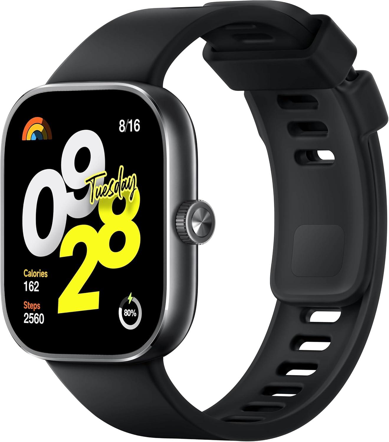 ساعة Redmi Watch 4 باللون الأسود الأوبسيدياني