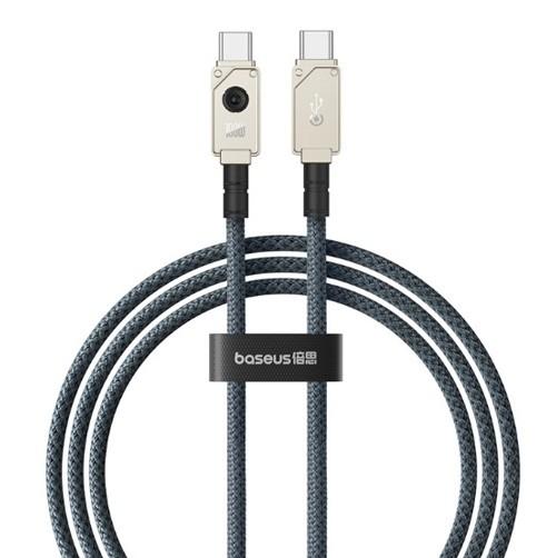 كابل بيانات سريع الشحن من سلسلة Unbreakable Series Type-C إلى Type-C 100 وات 2 متر Stellar White من Baseus