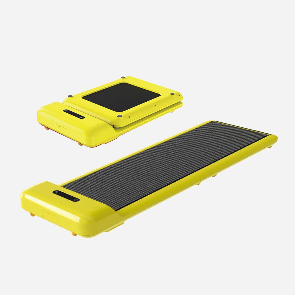 وسادة المشي الذكية القابلة للطي Walkingpad C2 باللون الأصفر.