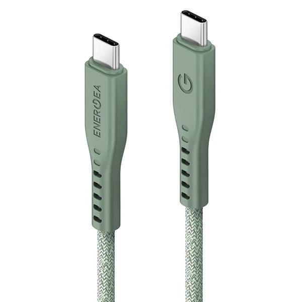 كابل Energea Flow USB-C إلى USB-C بطول 1.5 متر - أخضر