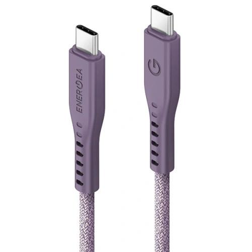 كابل Energea Flow USB-C إلى USB-C بطول 1.5 متر - أرجواني