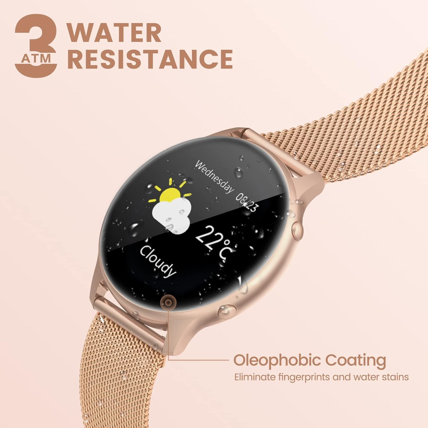 ساعه _xWatch-US13.Rose ذهبي