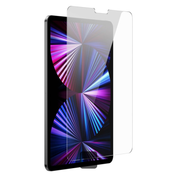 واقي شاشة Baseus Crystal 0.3 مم عالي الدقة ومقوى لجهاز iPad Pro مقاس 11 بوصة -