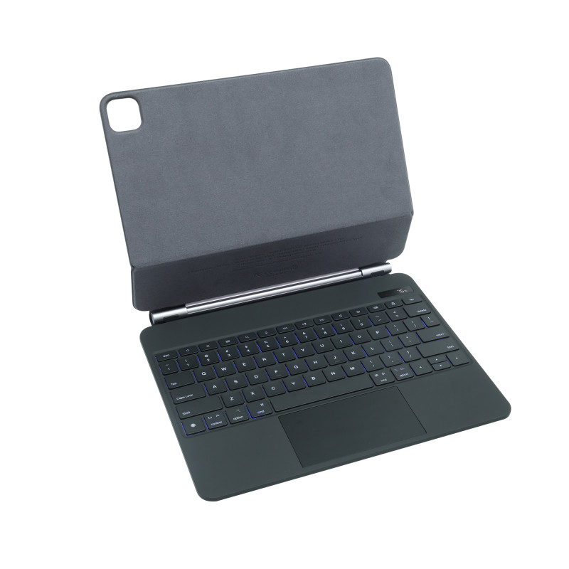 حافظة لوحة مفاتيح سحرية بتصميم عربي مع شاشة عرض طاقة LED لجهاز ipad pro 12.9 "