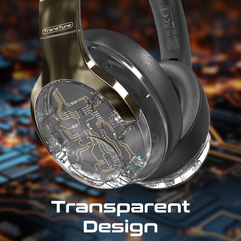 سماعات رأس لاسلكية ستيريو عالية الجودة ANC بإضاءة RGB من بروميت