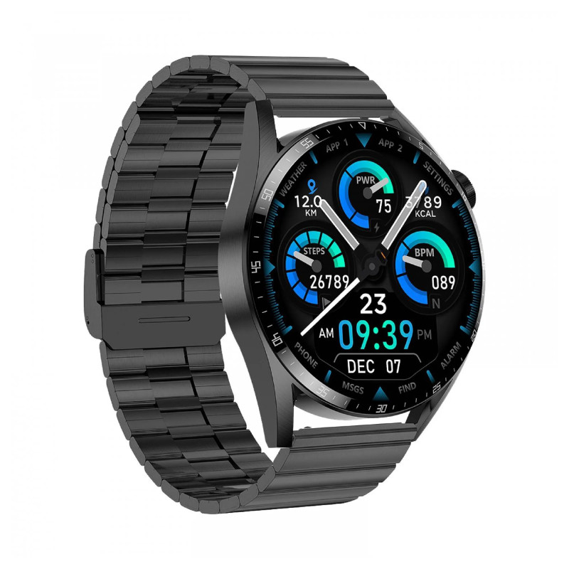 ساعة ذكية من الفولاذ المقاوم للصدأ