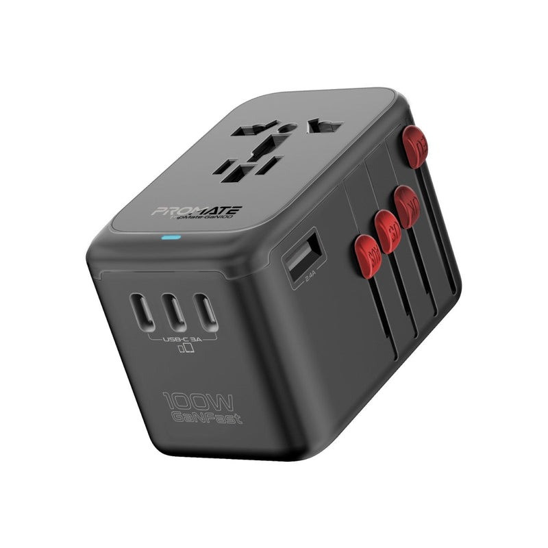 تجربة شحن فائقة السرعة مع محول شحن TripMate-GaN100 بتقنية GaN بقوة 100 واط مع كابل USB-C قابل للسحب مدمج لضمان سهولة الاستخدام في جميع أنحاء
