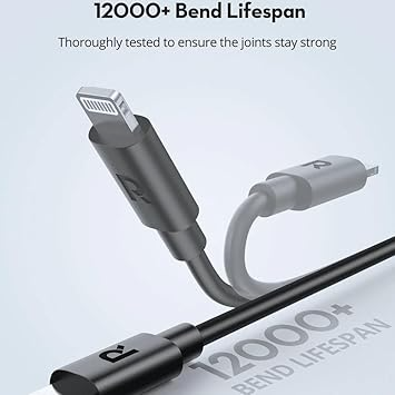 كيبل راف باور، RP-CB1016 TypeC-كابل  لايتننج 1 م TPE أسود