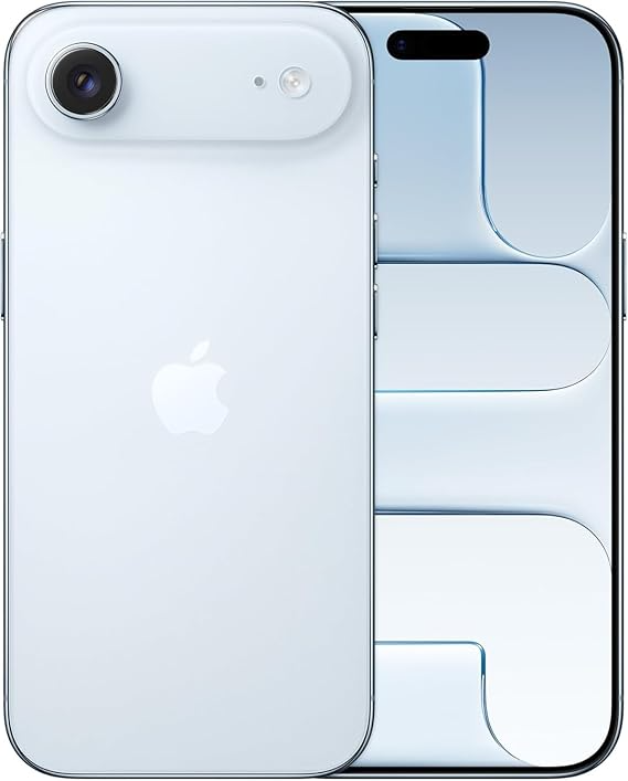 iPhone 17 Air (بمساحة 256 جيجابايت) الهاتف الأنحف من أبل على الإطلاق (5.6 مم)، ويتميز بتصميم خفيف الوزن (165 جرام) وشاشة 6.5 بوصة LTPO OLED. يعمل بمعالج A19 Pro المتطور، مع كاميرا رئيسية 48 ميجابكسل،