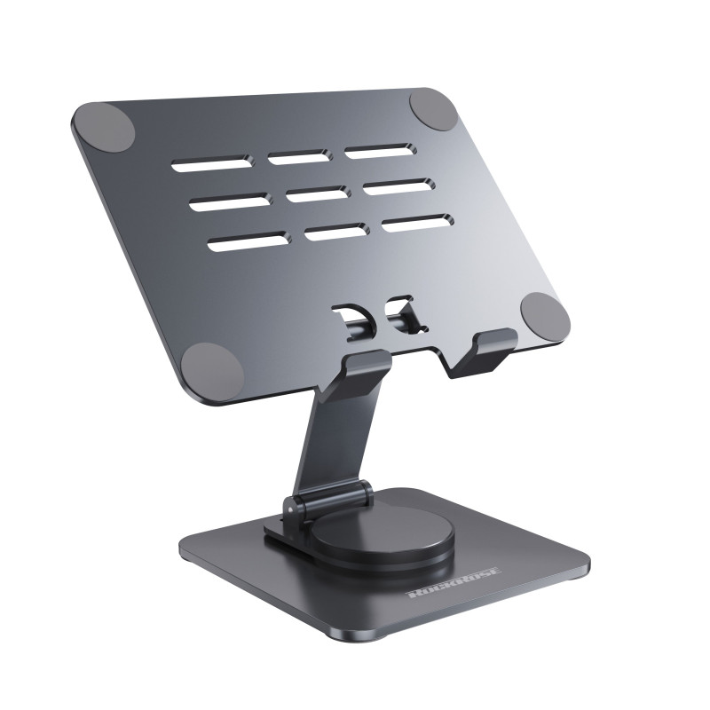 حامل سطح مكتب قابل للدوران بزاوية 360 درجة للهاتف والكمبيوتر اللوحي