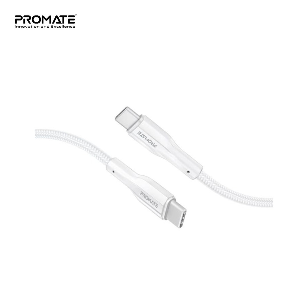كيبل _بروميت_من USB-C إلى USB-C (Type-C لـ Type-C) _لون ابيض