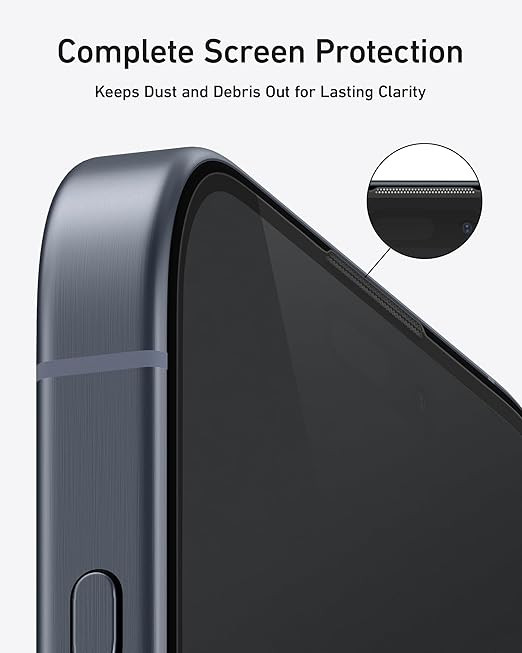 حماية للشاشه من انكر _ (Tempered Glass) مصمم خصيصاً لهاتف iPhone 16 Pro Max