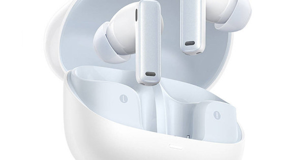 سماعات أذن لاسلكية حقيقية من Baseus Bowie M2s باللون الأبيض القمري