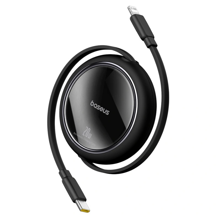 كيبل Baseus Free2Pull القابل للسحب بطول متر واحد بقوة 20 واط من النوع C إلى Lightning