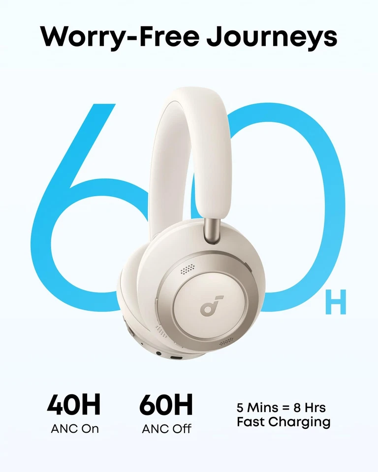 سماعm راس سبيس ون برو من انكر  تصميم قابل للطي