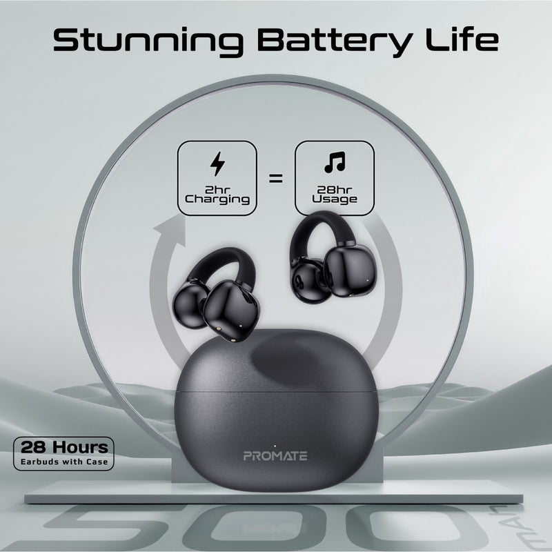 سماعات أذن لاسلكية AudioFit™ بتقنية Open Ear Clip مع IntelliTouch