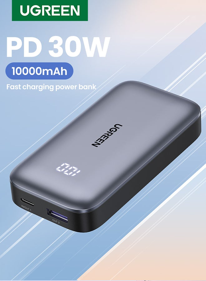 يوجرين باور بانك 10000 مللي أمبير PD-30W للشحن السريع ثنائي الاتجاه - أسود