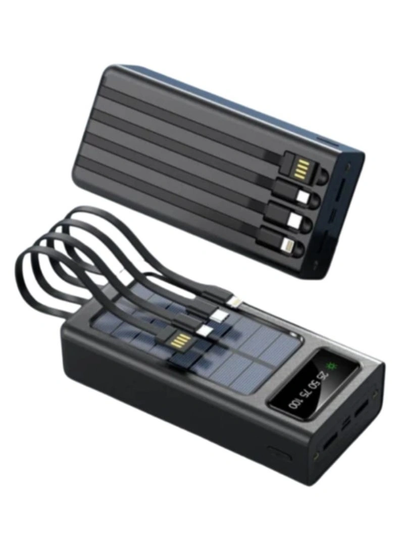 باور بانك بسعة 20000 مللي أمبير مع 4 كابلات مدمجة وشاشة عرض