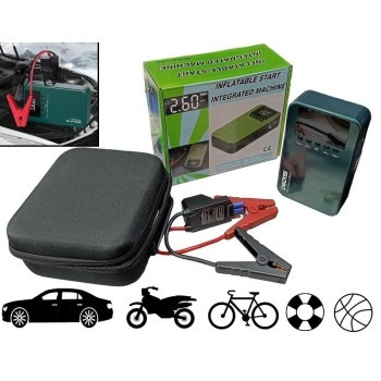 جهاز بدء تشغيل السيارة مع ضاغط الإطارات ومصباح يدوي 3 في 1 جهاز بدء تشغيل السيارة_ 01008