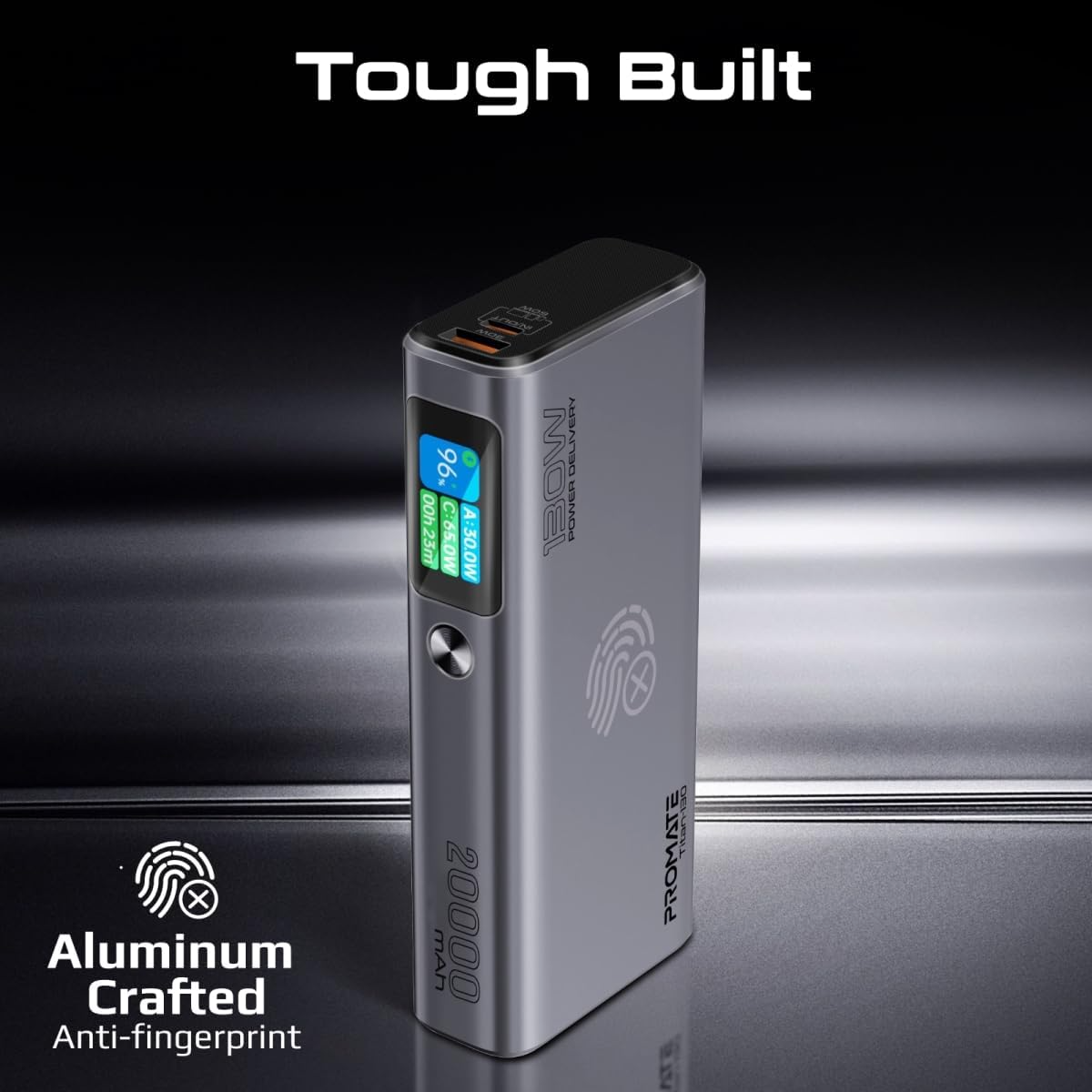 بروميت باور بانك، شاحن محمول عالمي 20000mAh مع توصيل طاقة 130 واط،